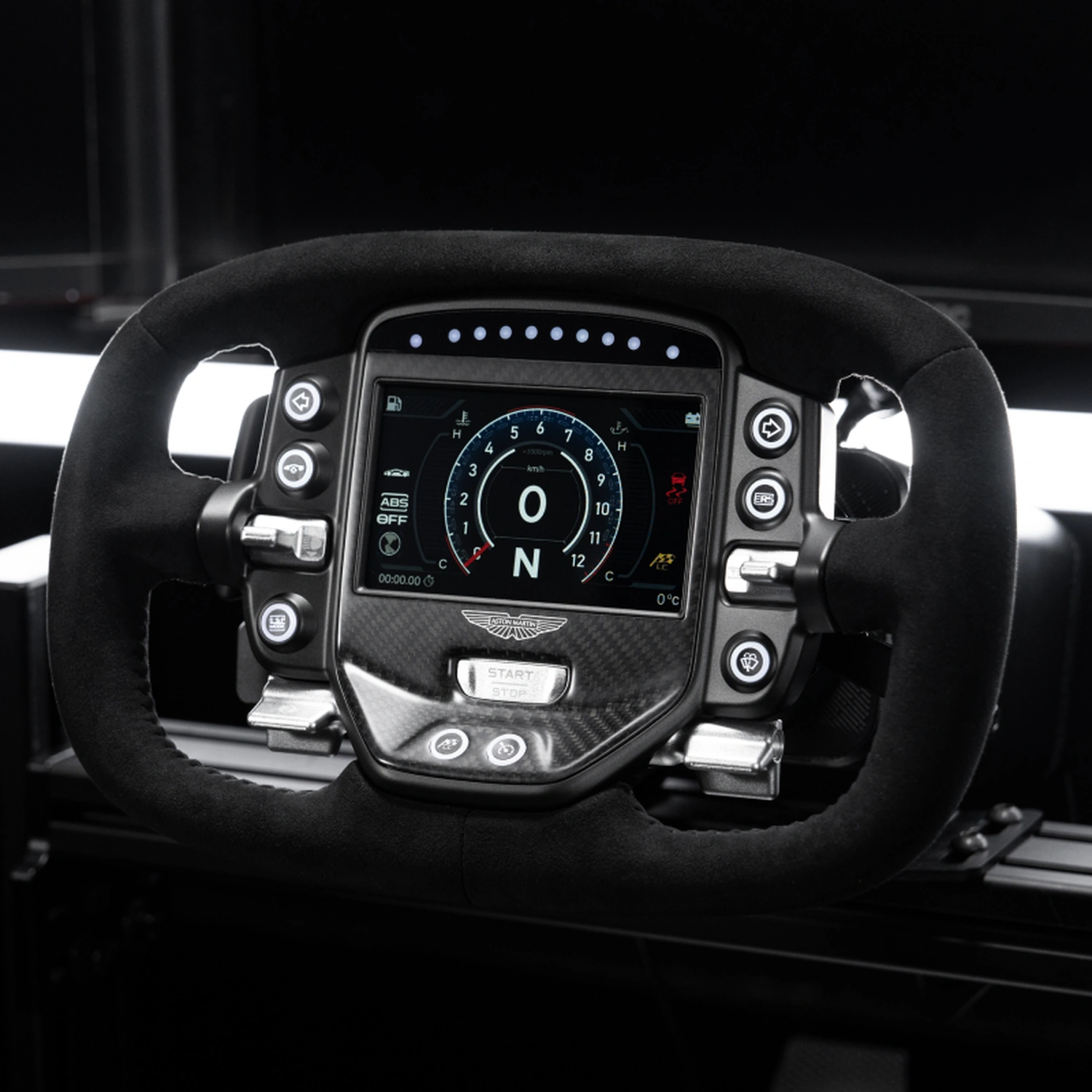 Simagic Aston Martin Valkyrie carbon fibre details